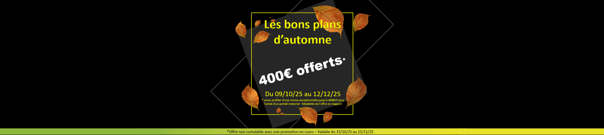 Les bons plans d'automne 2025